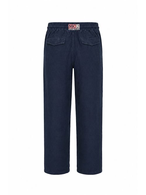 Pantalone Calais in lino Blu Mc2 Saint Barth | CAA000100119L